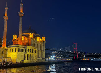 بهترین جاهای دیدنی استانبول در شب مسجد اورتاکوی