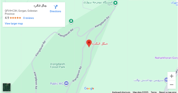 نقشه جنگل النگدره
