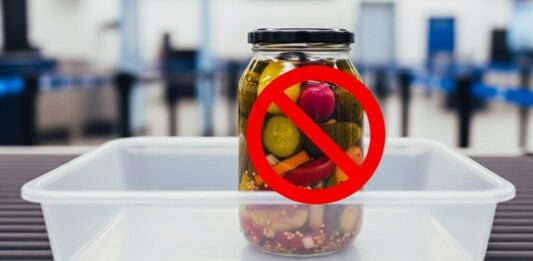 قوانین بردن ترشی در هواپیما؛ کابین یا قسمت بار؟ راهنمای کامل قوانین بردن ترشی در هواپیما